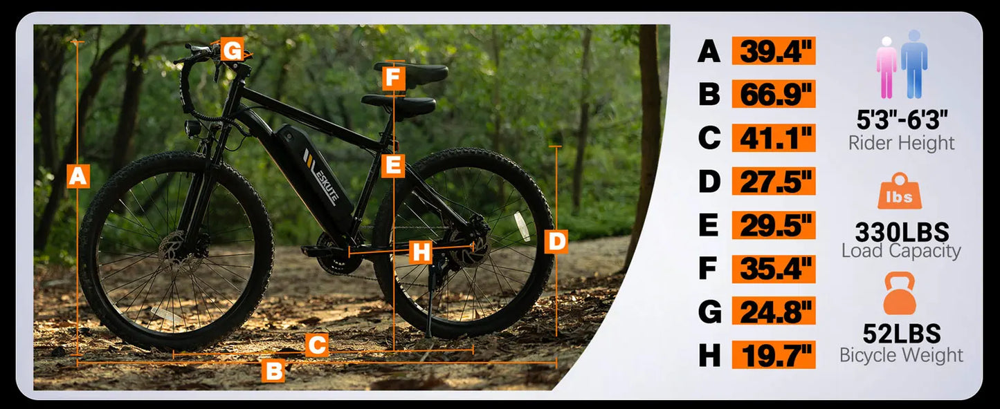 M200, 27.5" Electric Mountain Bicycle  –