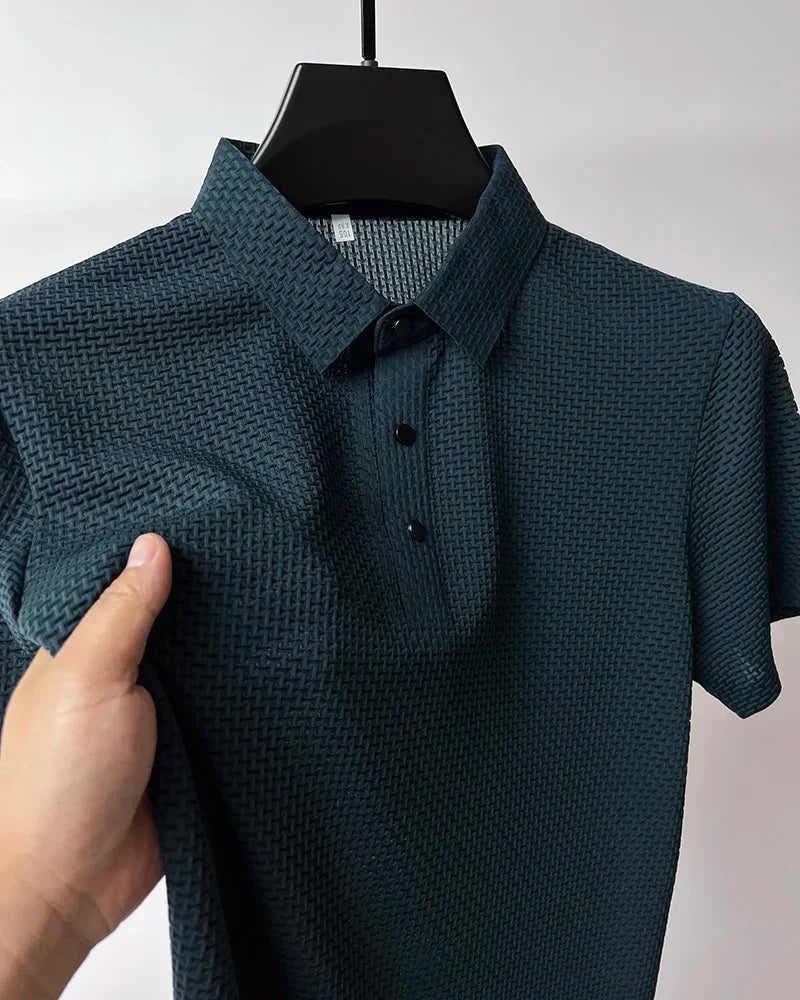Men's Ultra Stretch Loose Fit Polo Shirts Breathable