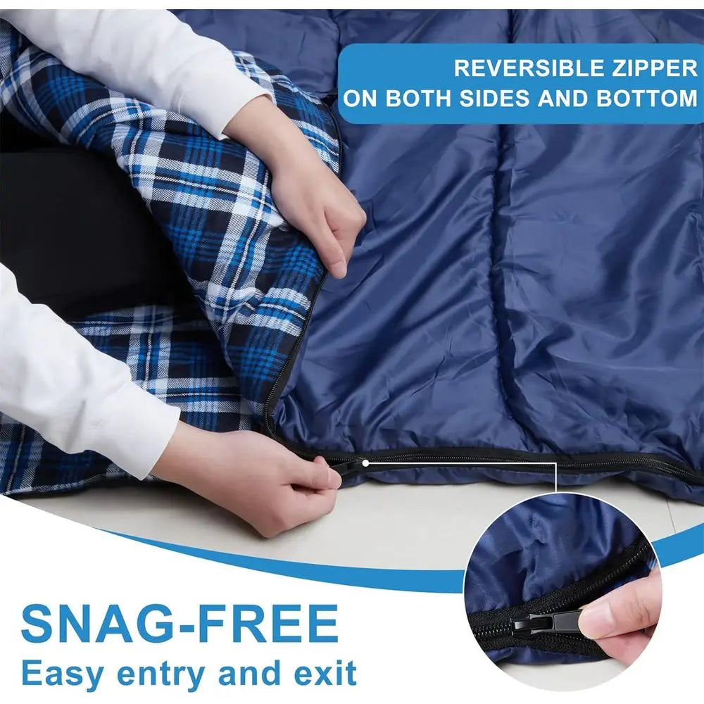 Lightweight Double Sleeping Bag for Camping, Backpacking