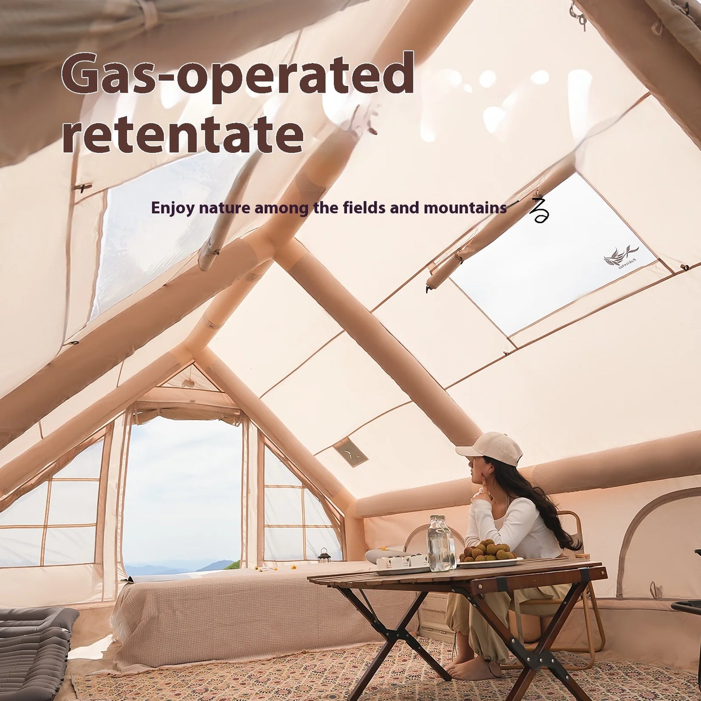 8 Person Inflatable Adult Luxury Camping, Stove Plug,