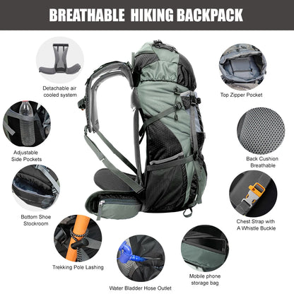 Explorer Internal Frame Backpack with Rain Cover