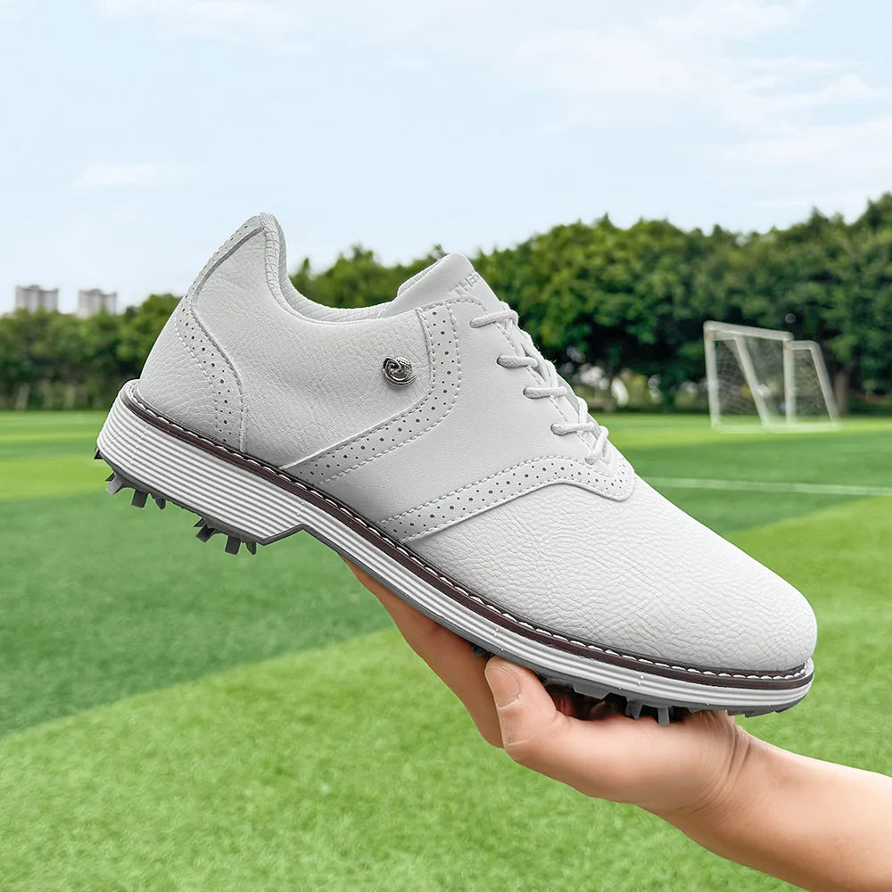 Golf Spiked Sneakers Walking Footwears for Golfers