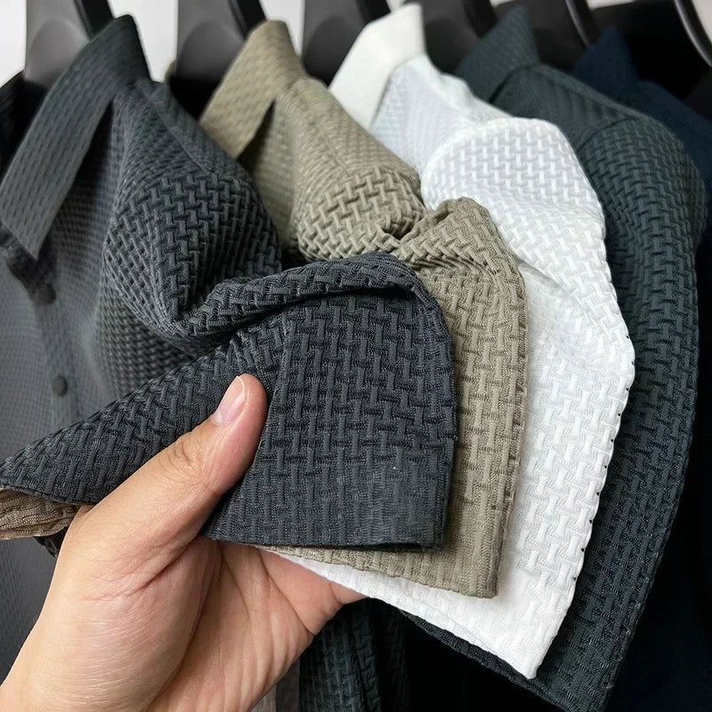 Men's Ultra Stretch Loose Fit Polo Shirts Breathable