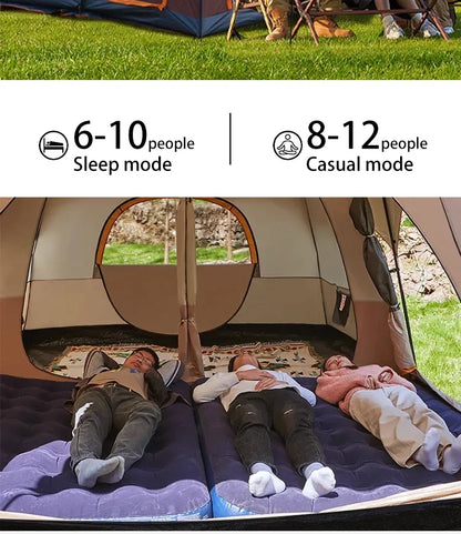Wind and waterproof  2 Room Family Camping Tent