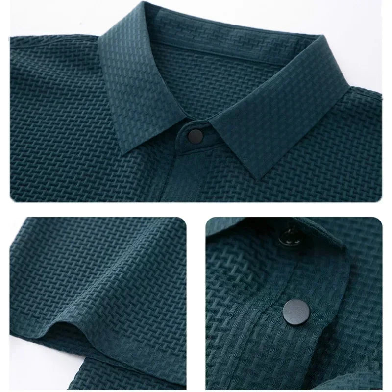 Men's Ultra Stretch Loose Fit Polo Shirts Breathable