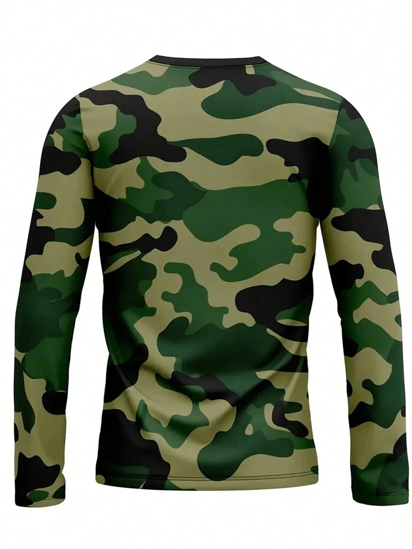 Mens Long Sleeve Camo Shirt