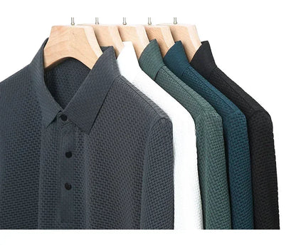 Men's Ultra Stretch Loose Fit Polo Shirts Breathable