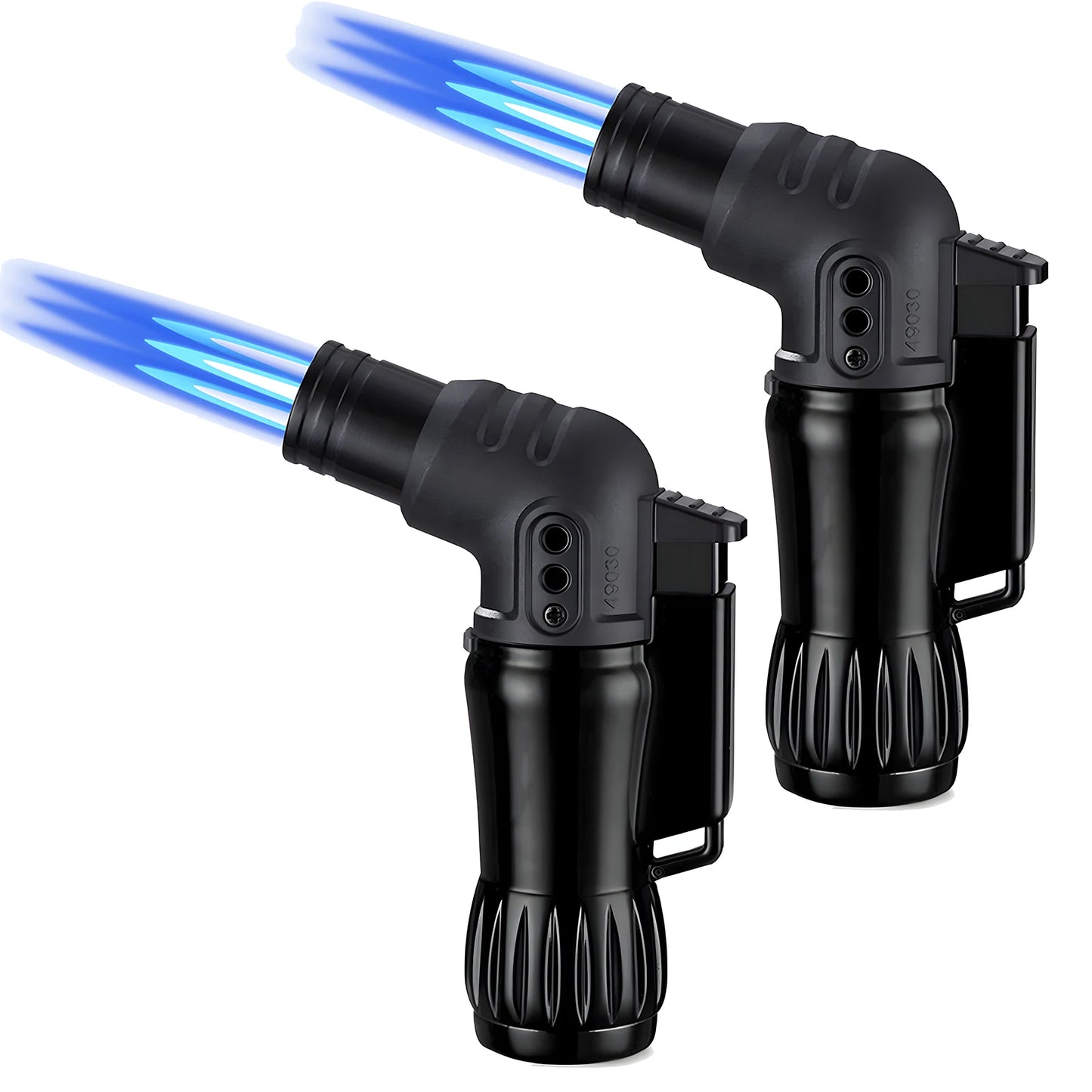 Windproof 2pcs/Set Triple Jet Flame Torch Lighter