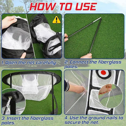 Popup Golf Chipping Net Pitching Cage