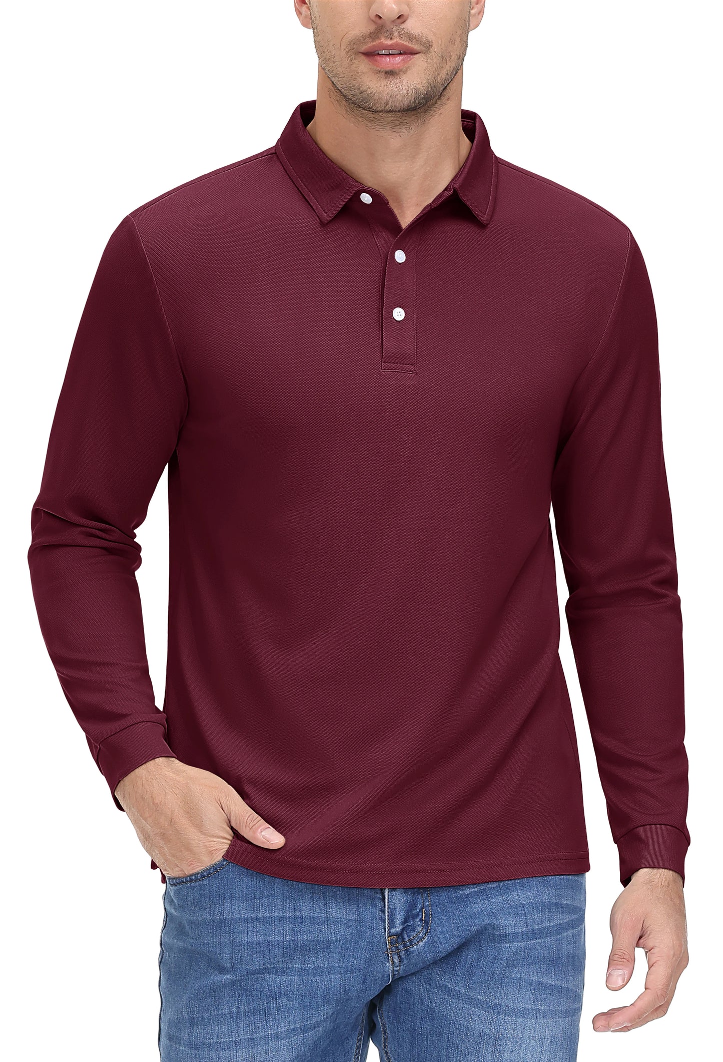 Mens Golf Polos Quick Dry Breathable T-shirt