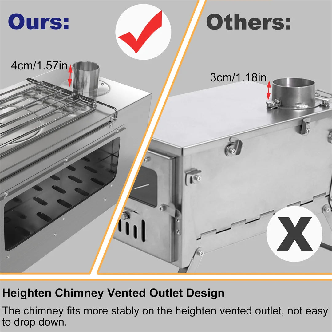Hot Tent Portable Wood Burning Stove