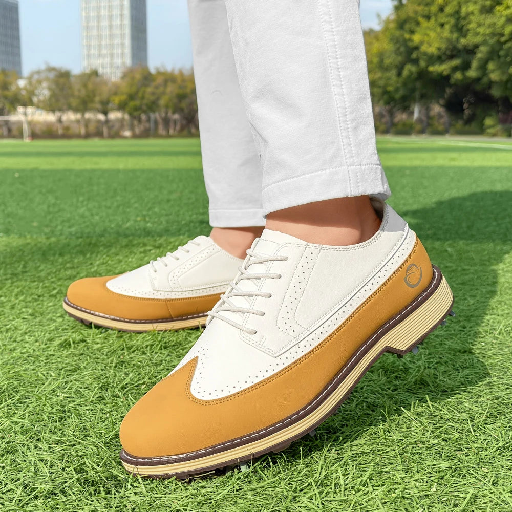 New Men Spiked Walking Golf Shoes Size 7-14