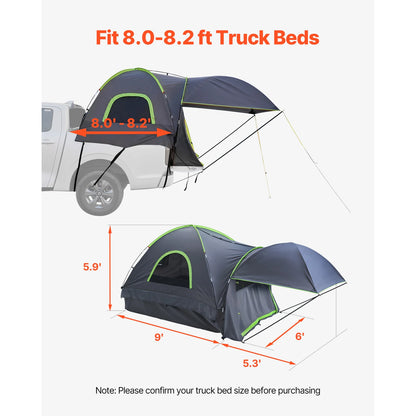 2-3 Person Waterproof Pickup Truck Tent for Camping