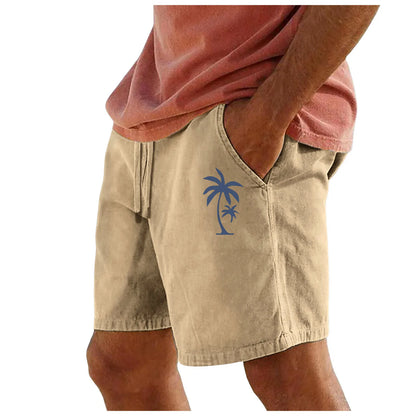 Men / Women Lightweight Cotton Shorts Elastic Waist