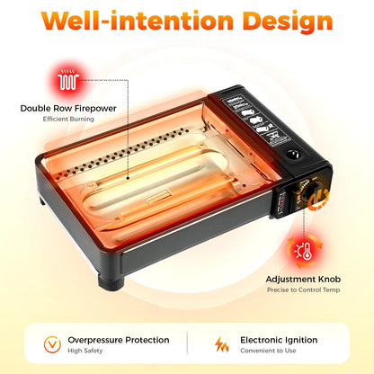 Portable Gas Camping Grill Butane Gas Stove For