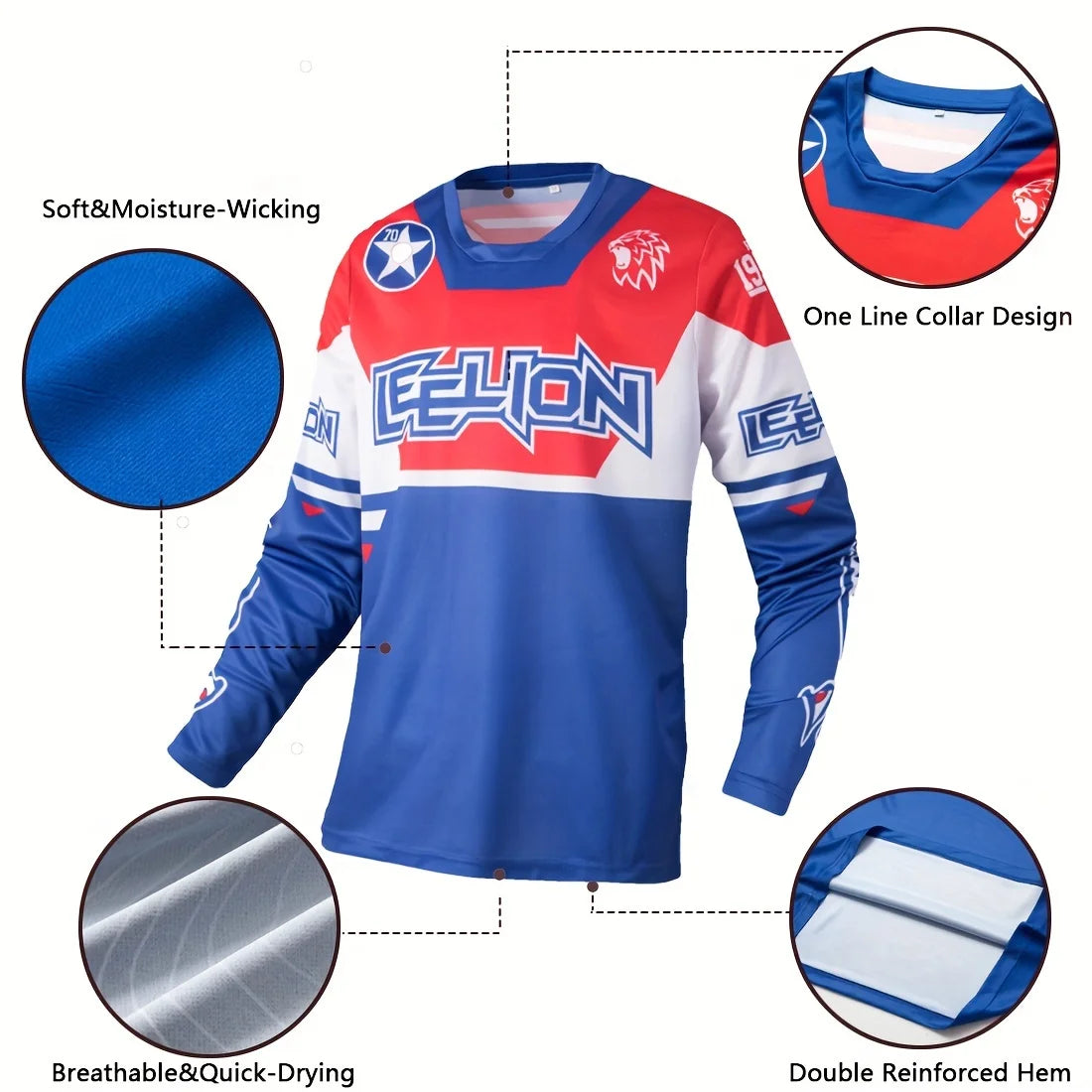 Summer Sweat Absorbing Motorcycle Shirt For Biking