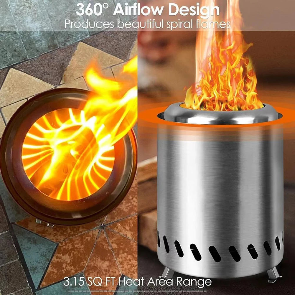 Smokeless Tabletop Wood Burning Fire Pit