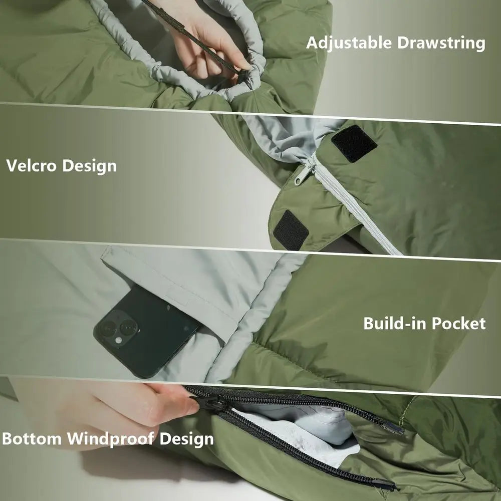 Adult Lightweight Cold Weather Camping Sleeping Bags