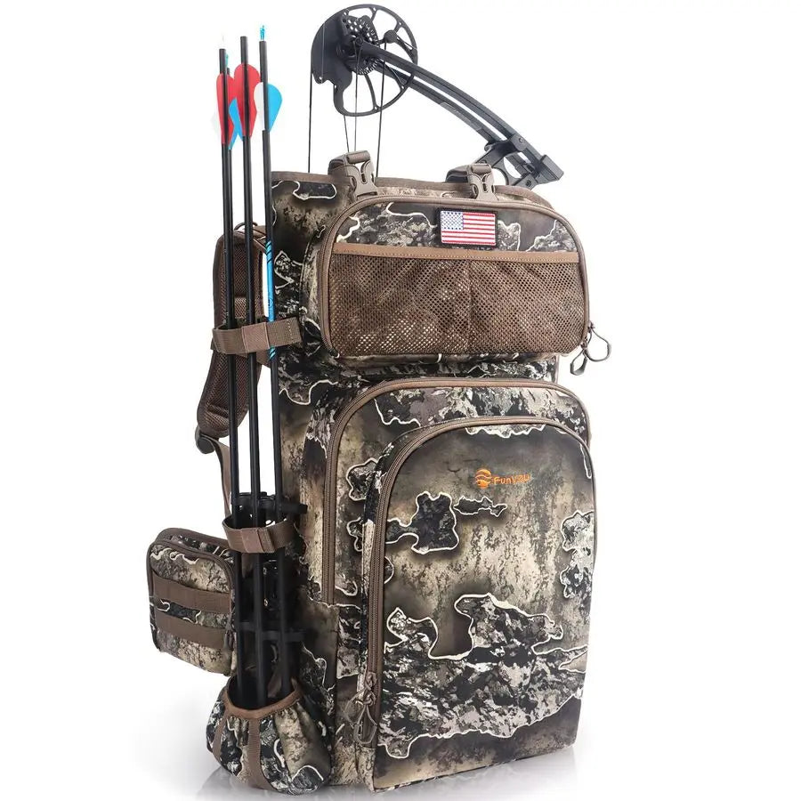 Backpacks for Men, Hunting Bag with Bow Holder,