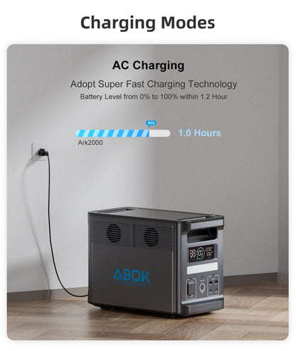 Portable Power Station 2000W  Solar Generator