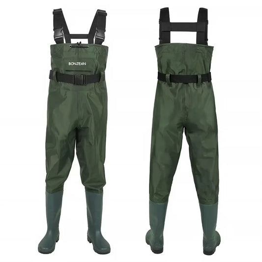 Chest-Length Durable Fishing Wader Pants