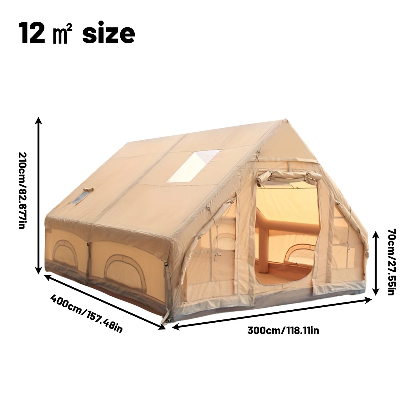 8 Person Inflatable Adult Luxury Camping, Stove Plug,