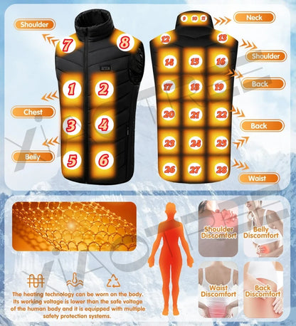 Heated Winter Womens /Men Electric Coats and Vests
