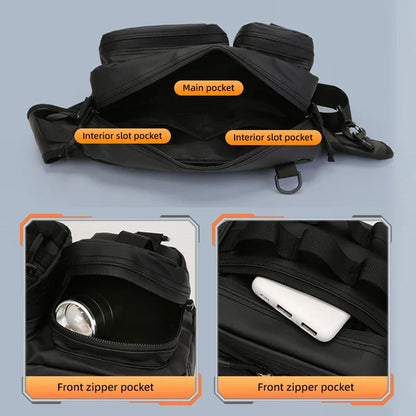 Male Hiking Crossbody Fishing Rod & Lure bag.