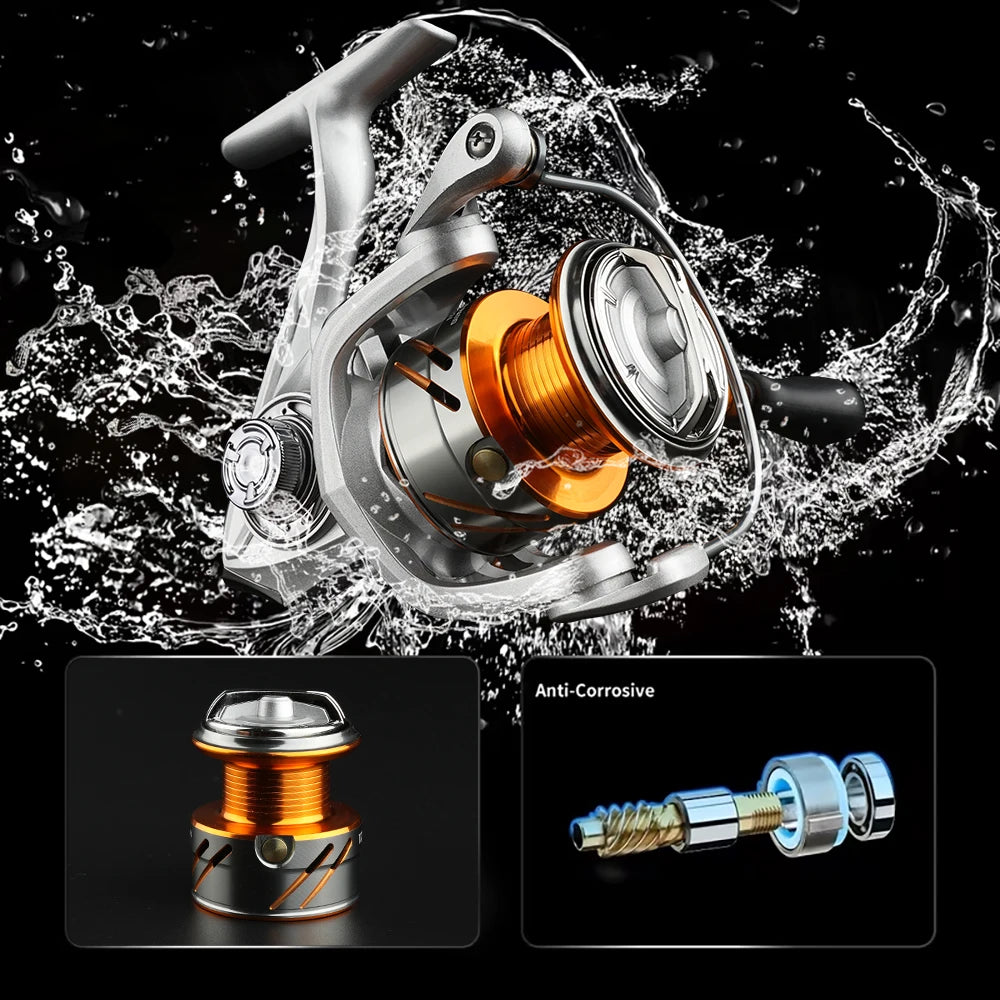 Metal Spool Spinning Fishing Reel Freshwater Saltwater