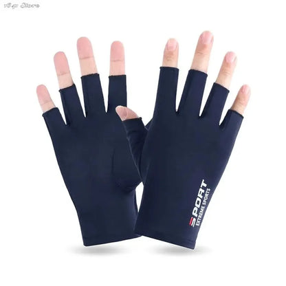 1 Pair Anti-UV Men Women Fishing Gloves Sunscreen
