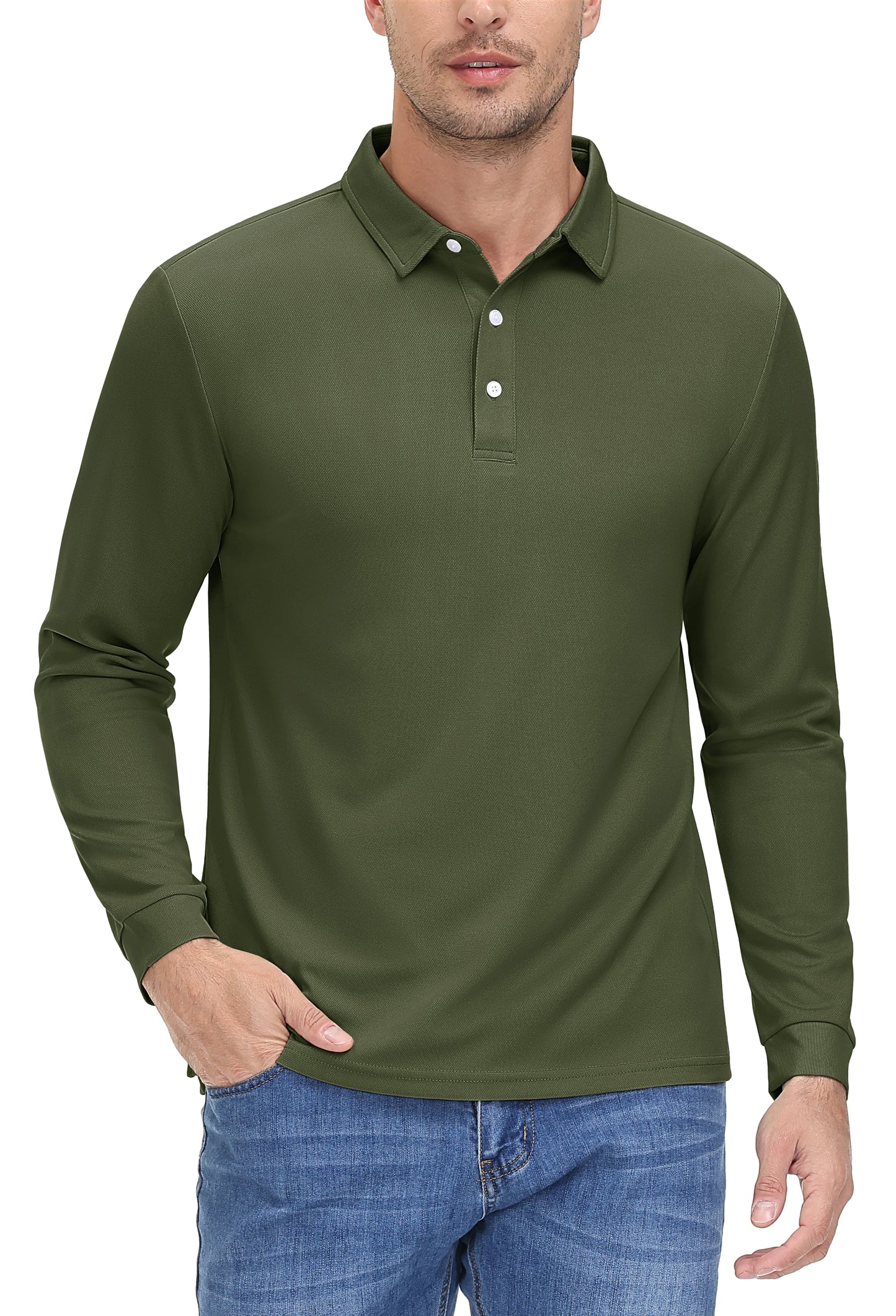 Mens Golf Polos Quick Dry Breathable T-shirt