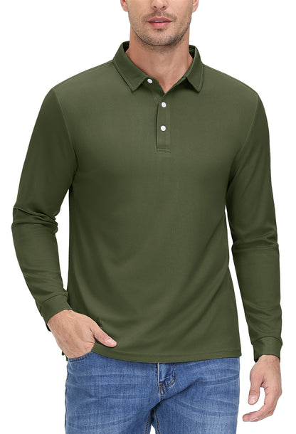 Mens Golf Polos Quick Dry Breathable T-shirt