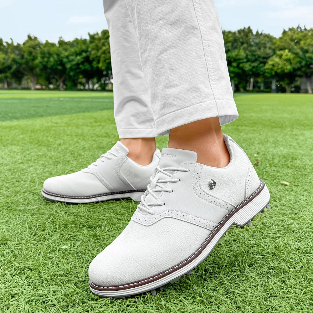 Golf Spiked Sneakers Walking Footwears for Golfers