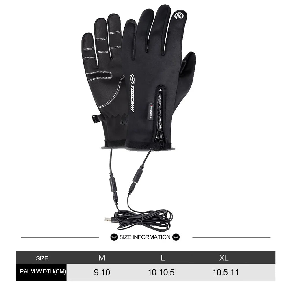 Electric Winter Outdoor Cycling, Running  Nonslip Motorcycle Gloves