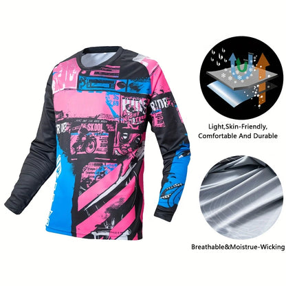Summer Sweat Absorbing Motorcycle Cycling Biking  Shirt