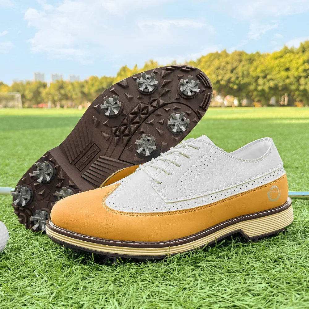 New Men Spiked Walking Golf Shoes Size 7-14