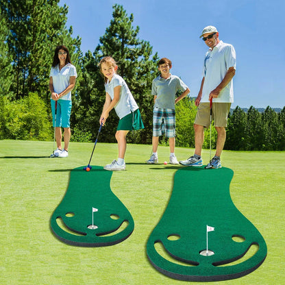 indoor Outdoor Training Putting Green Mats Set