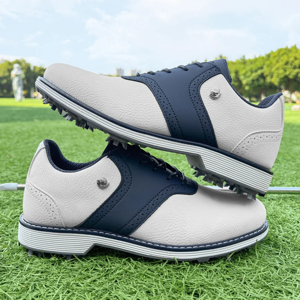 Golf Spiked Sneakers Walking Footwears for Golfers