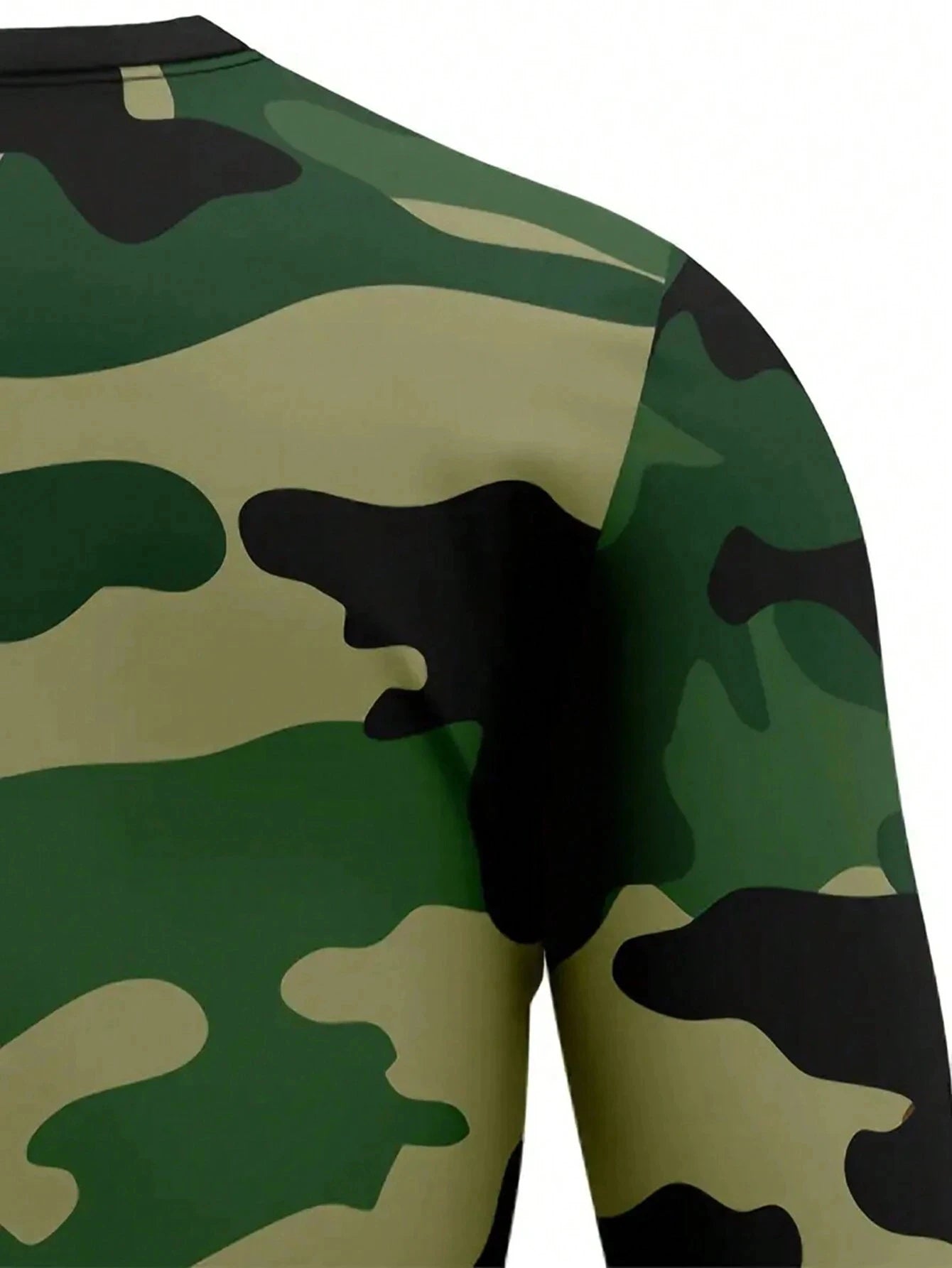 Mens Long Sleeve Camo Shirt