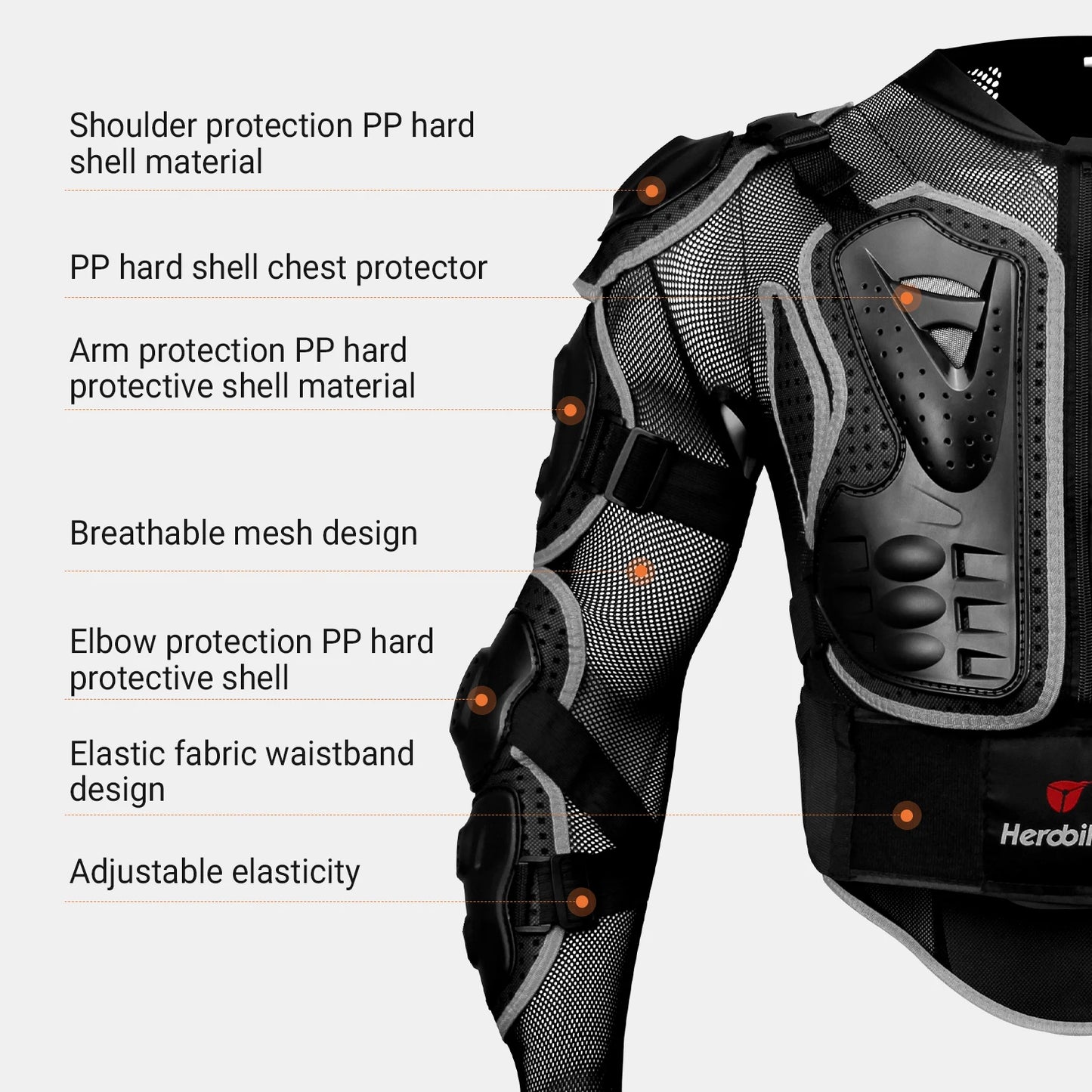 New Motorcycle Armor Men's Anti Fall Anti Collision