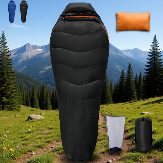 Adult Backpacking Cold-Weather Down Sleeping Bag