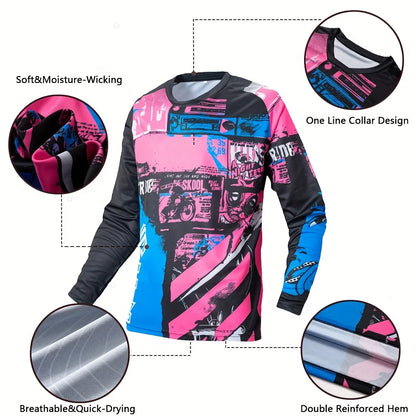 Summer Sweat Absorbing Motorcycle Cycling Biking  Shirt