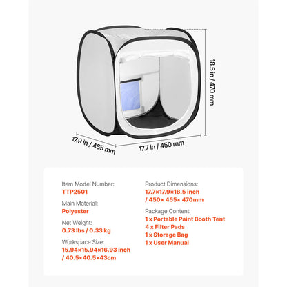 Large Space Oxford Spray Painting Tent