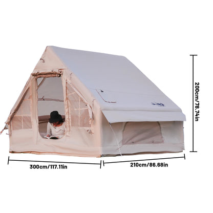 8 Person Inflatable Adult Luxury Camping, Stove Plug,
