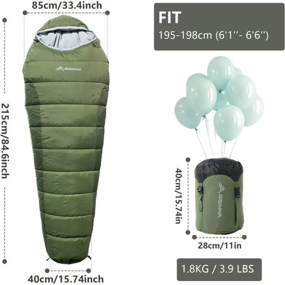Adult Lightweight Cold Weather Camping Sleeping Bags