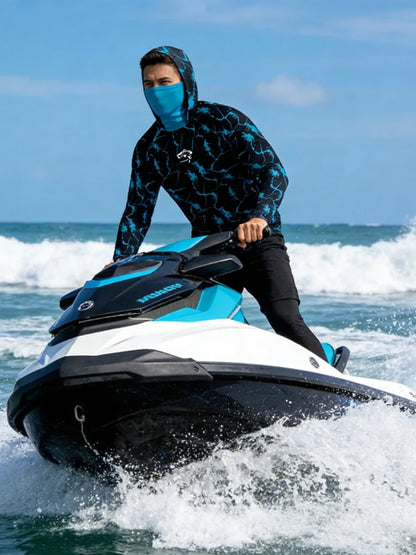 Men Fishing Long Sleeve Hoodie Sailing Shirt