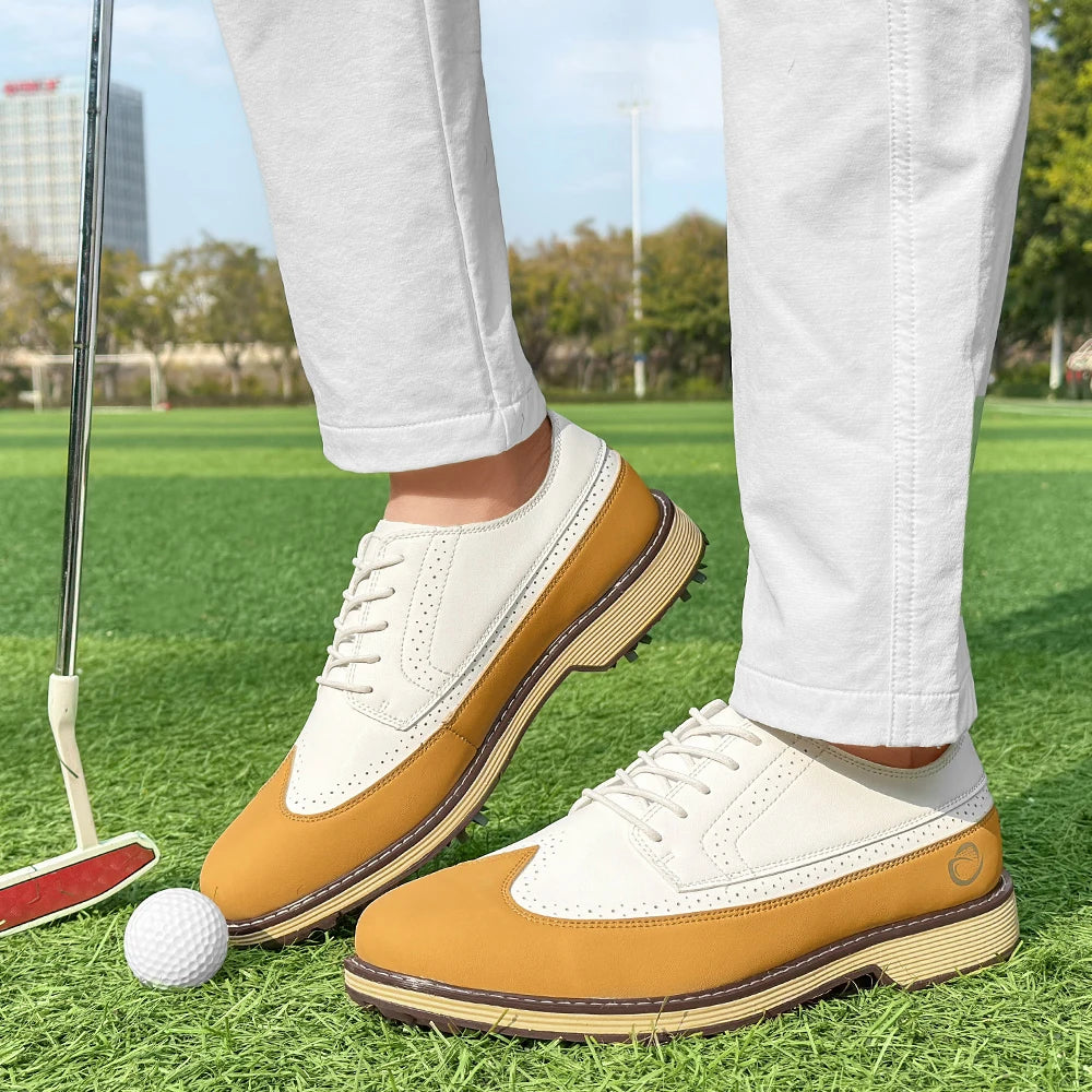 New Men Spiked Walking Golf Shoes Size 7-14
