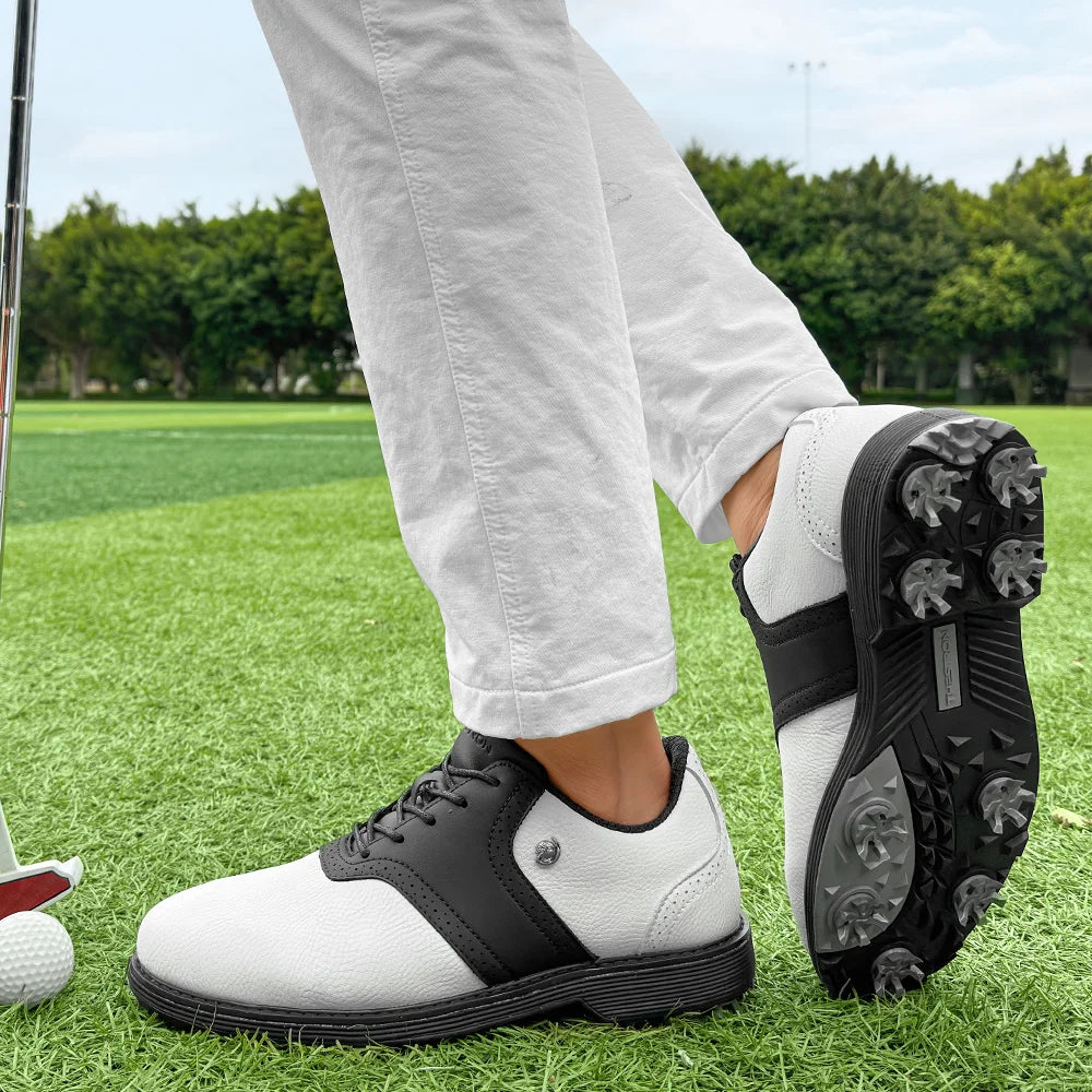Golf Spiked Sneakers Walking Footwears for Golfers
