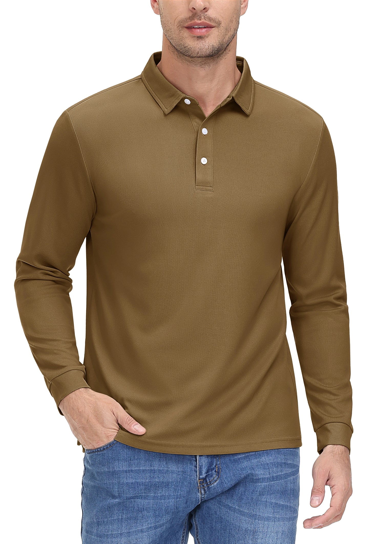 Mens Golf Polos Quick Dry Breathable T-shirt