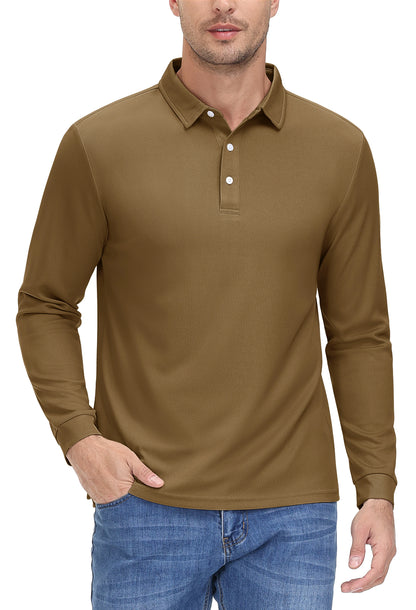 Mens Golf Polos Quick Dry Breathable T-shirt